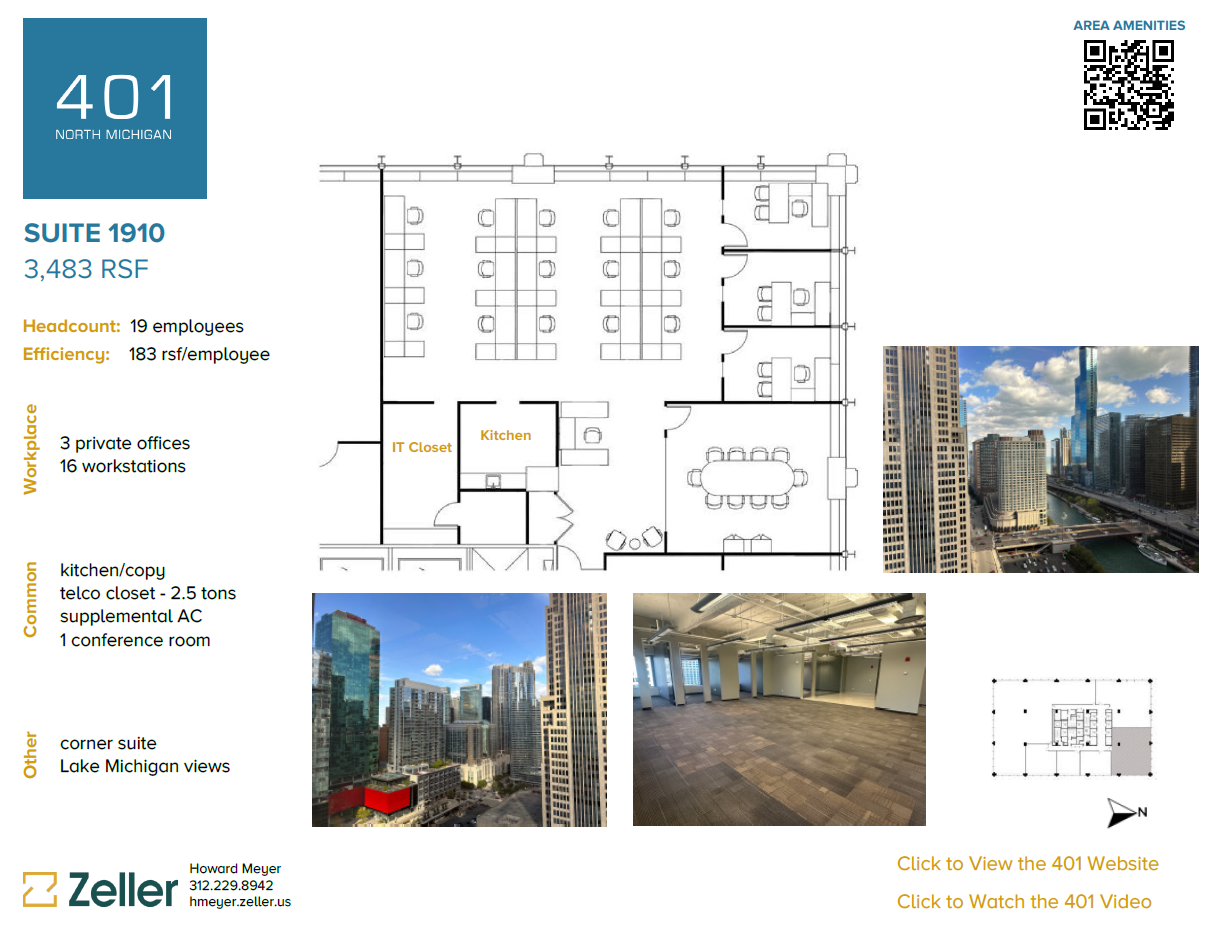 401 N Michigan Ave, Chicago, IL for lease Floor Plan- Image 1 of 1