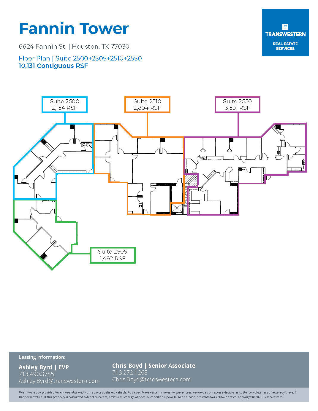 6624 Fannin St, Houston, TX for lease Floor Plan- Image 1 of 1