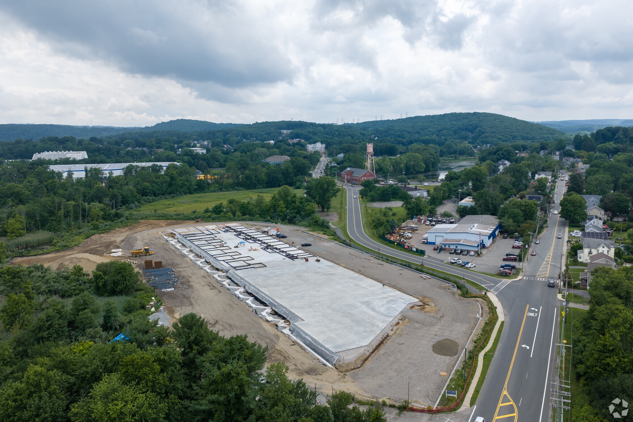 100 E Dewey Ave, Wharton, NJ for lease Aerial- Image 1 of 2