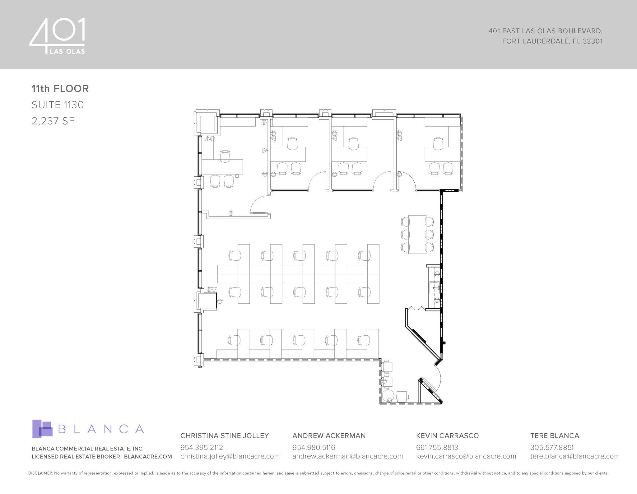 401 E Las Olas Blvd, Fort Lauderdale, FL for lease Floor Plan- Image 1 of 1