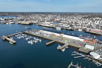3 State Fish Pier, Gloucester, MA - Aérien  Vue de la carte