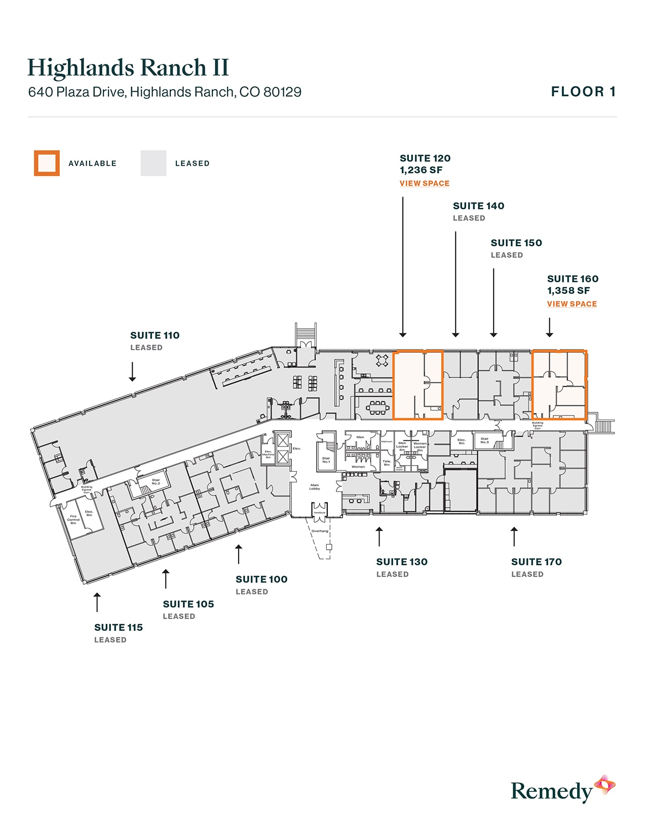 640 Plaza Dr, Highlands Ranch, CO for lease Floor Plan- Image 1 of 2