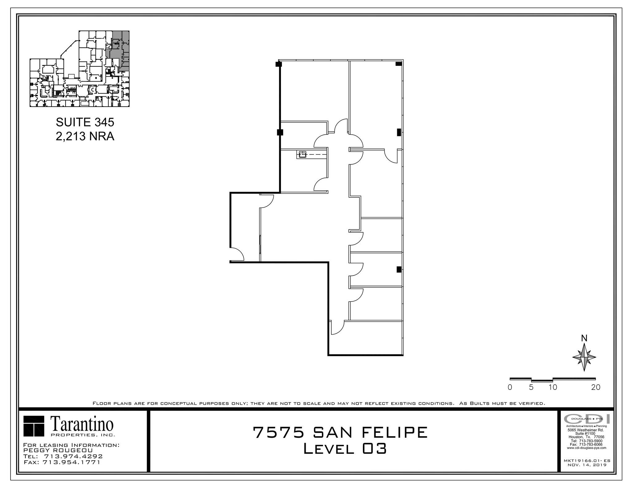 7575 San Felipe, Houston, TX à louer Plan de site- Image 1 de 1