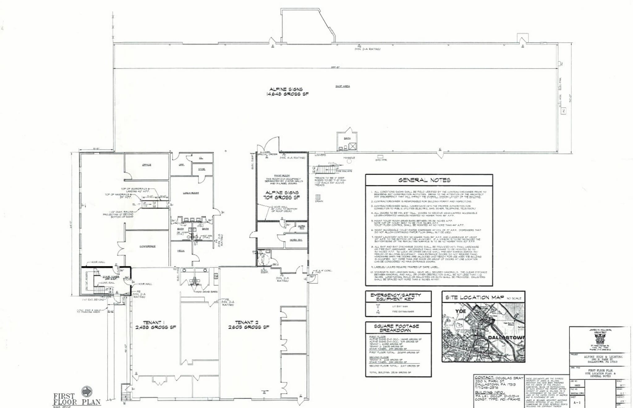 280 N Park St, Dallastown, PA for lease Floor Plan- Image 1 of 1
