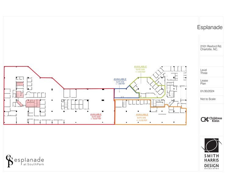 2101 Rexford Rd, Charlotte, NC à louer - Plan d  tage - Image 2 de 11