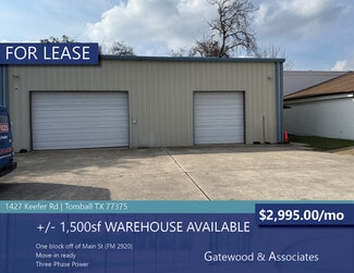 Plus de détails pour 1427 Keefer Rd, Tomball, TX - Local d'activités à louer