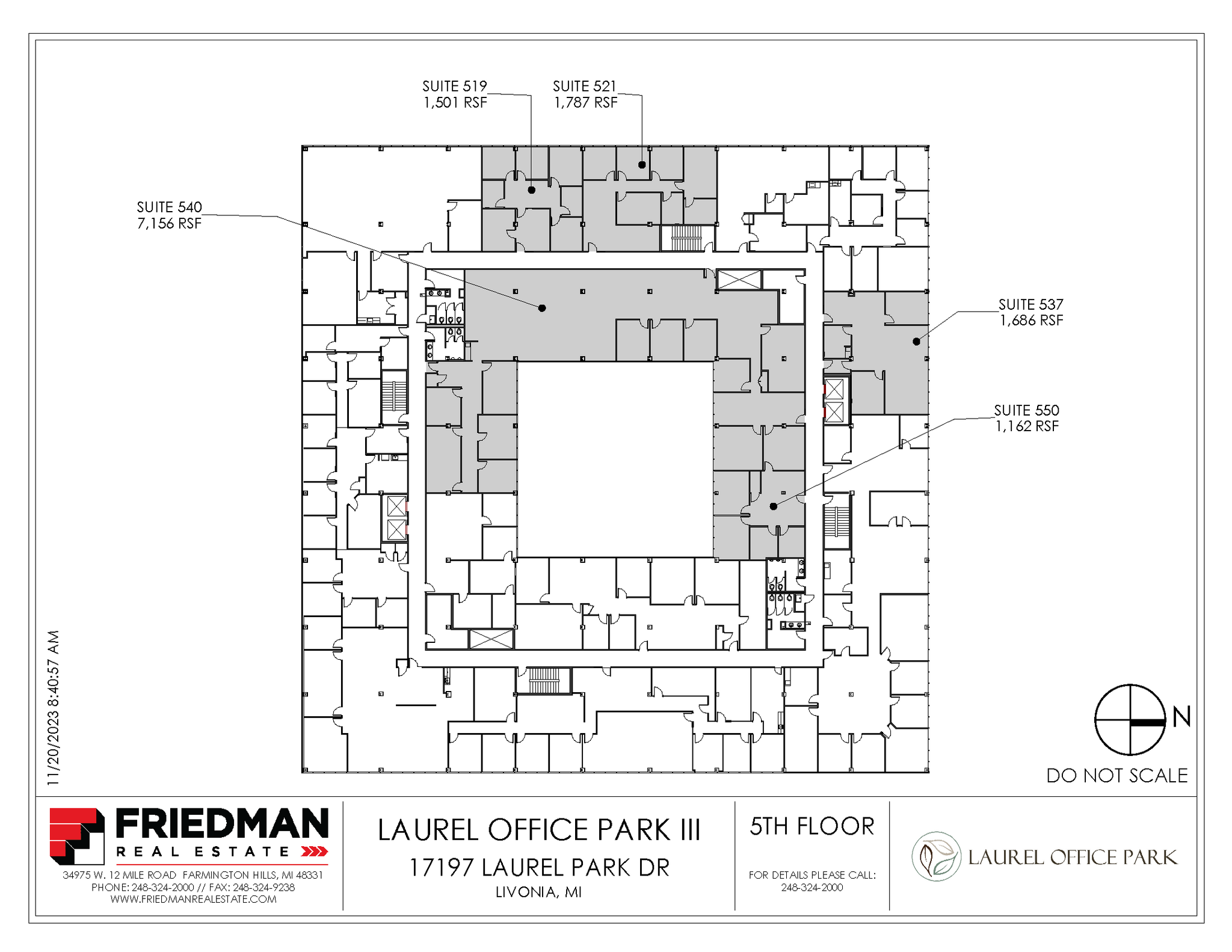 17197 N Laurel Park Dr, Livonia, MI for lease Floor Plan- Image 1 of 1