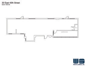 30 E 40th St, New York, NY à louer Plan d’étage- Image 1 de 6