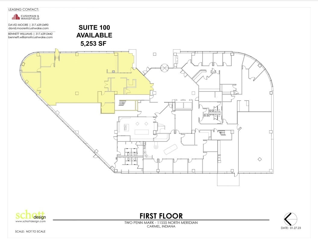 11595 N Meridian St, Carmel, IN for lease Floor Plan- Image 1 of 1