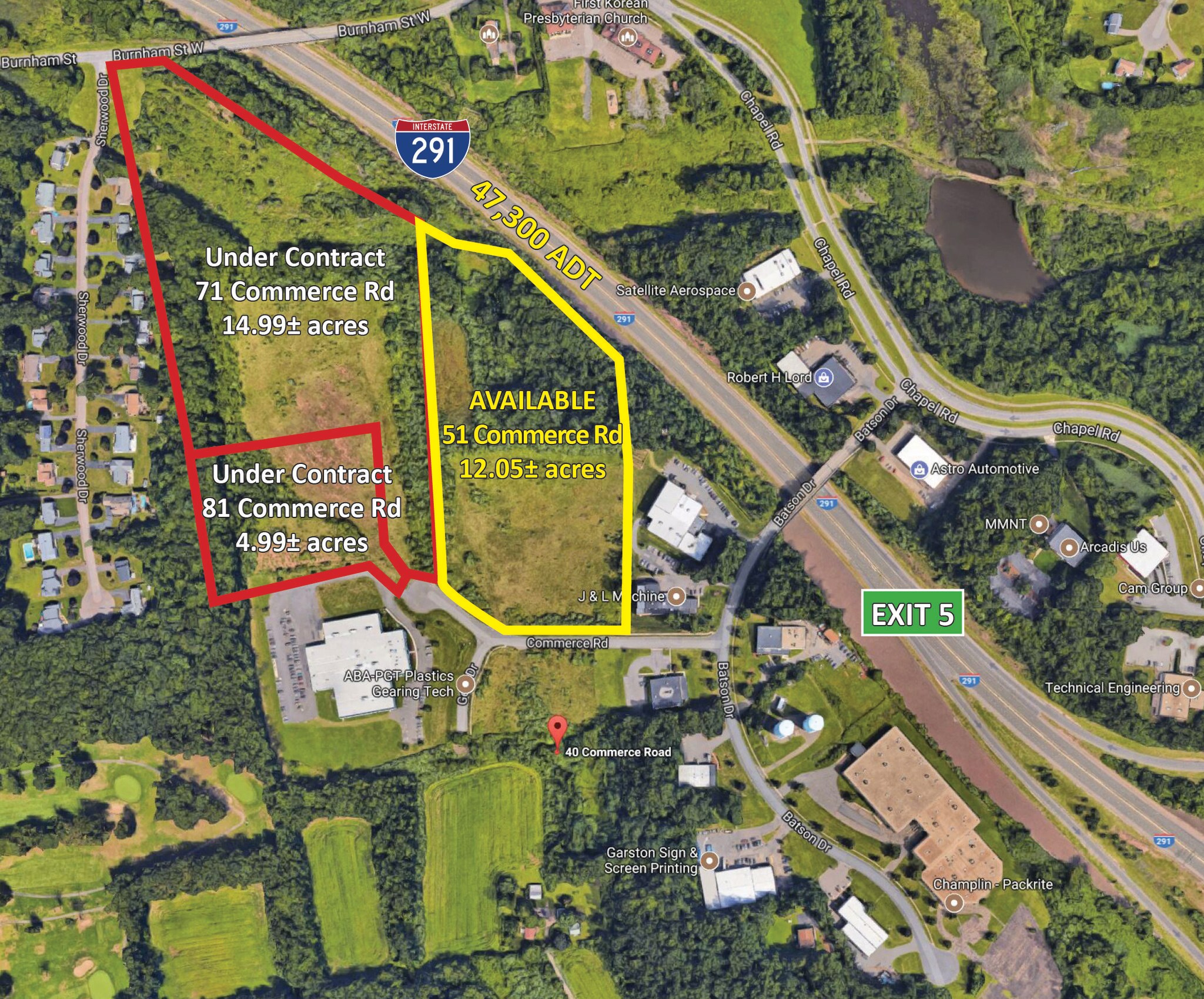 51 Commerce Rd, Manchester, CT à vendre Aérien- Image 1 de 3