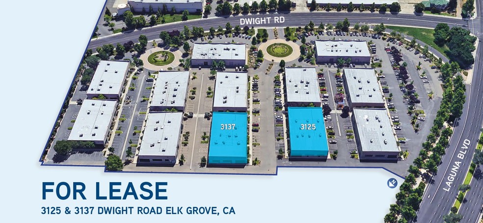 3137 Dwight Rd, Elk Grove, CA for lease - Aerial - Image 3 of 3