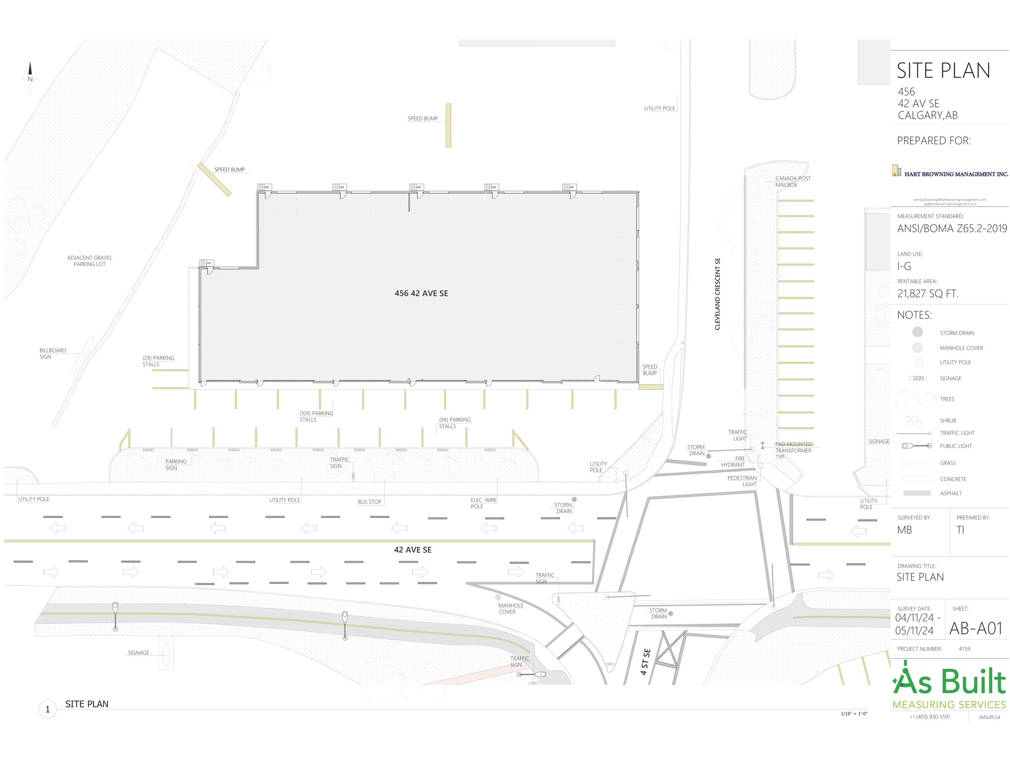 456-468 42nd Ave SE, Calgary, AB for lease Site Plan- Image 1 of 1