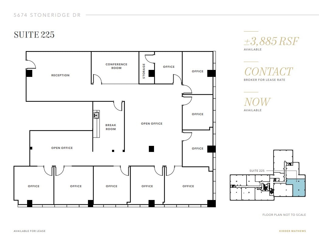 5674 Stoneridge Dr, Pleasanton, CA for lease Floor Plan- Image 1 of 1