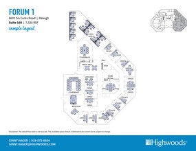 8601 Six Forks Rd, Raleigh, NC for lease Floor Plan- Image 2 of 4