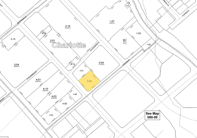 205-207 N Myers St, Charlotte, NC à vendre - Plan cadastral - Image 1 de 1