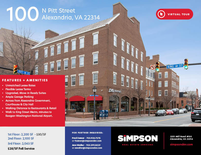 100 N Pitt St, Alexandria, VA for lease Building Photo- Image 1 of 10