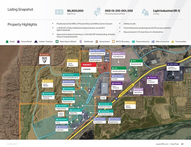 1401 Pioneer, Mesquite, NV for sale - Building Photo - Image 2 of 5