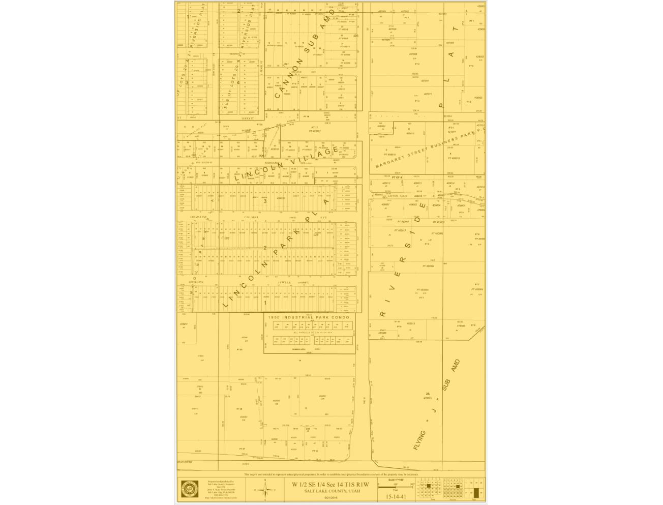 931 Quayle Ave, Salt Lake City, UT à vendre Plan cadastral- Image 1 de 2
