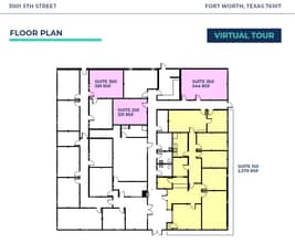 3001 5th St, Fort Worth, TX à louer Plan d’étage- Image 1 de 1