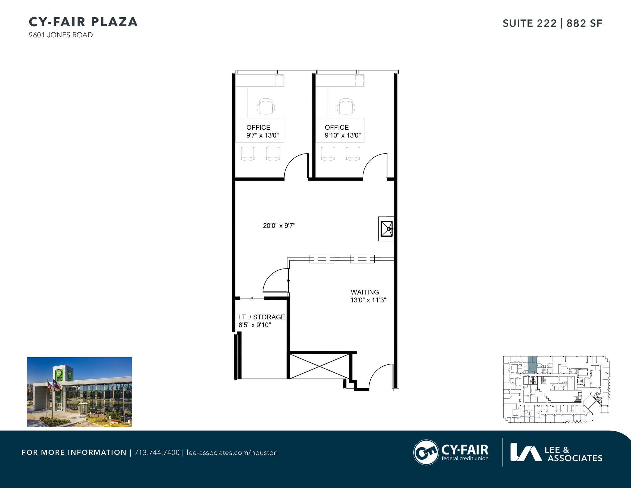 9601 Jones Rd, Houston, TX for lease Floor Plan- Image 1 of 2
