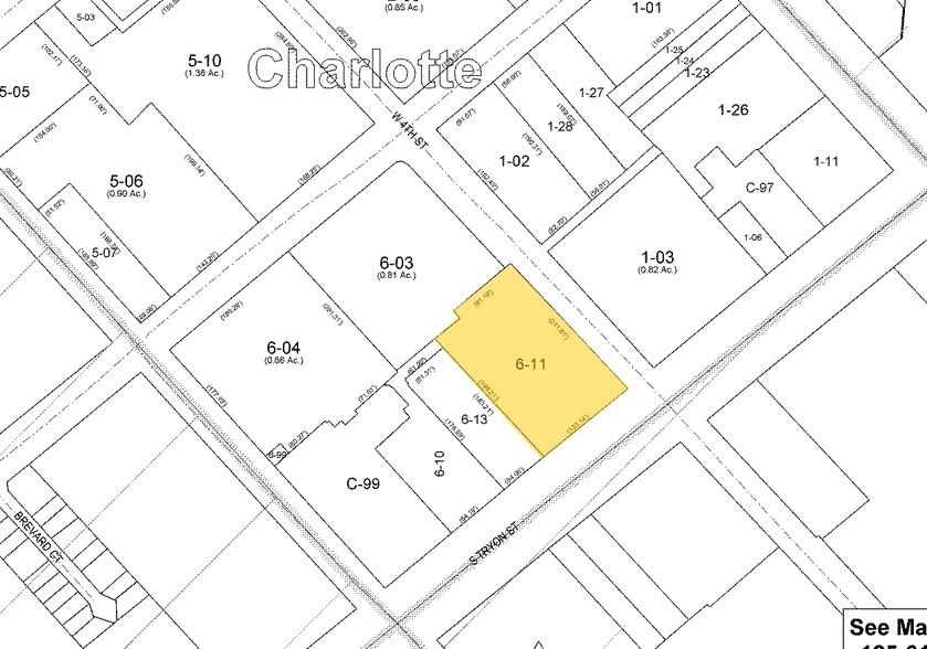 200 S Tryon St, Charlotte, NC à louer - Plan cadastral - Image 2 de 23