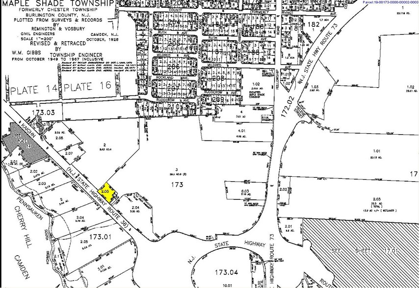 495 Route 38 W, Maple Shade, NJ à louer - Plan cadastral - Image 2 de 3