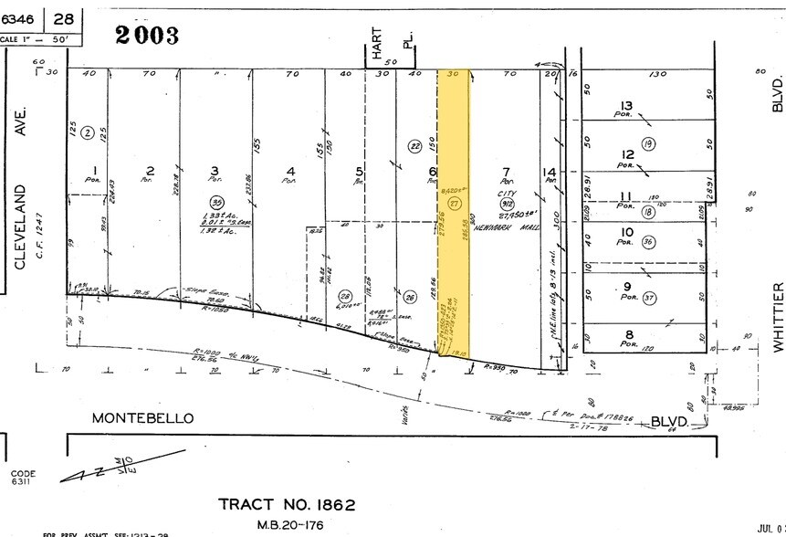 120 N Montebello Blvd, Montebello, CA à louer - Plan cadastral - Image 2 de 3