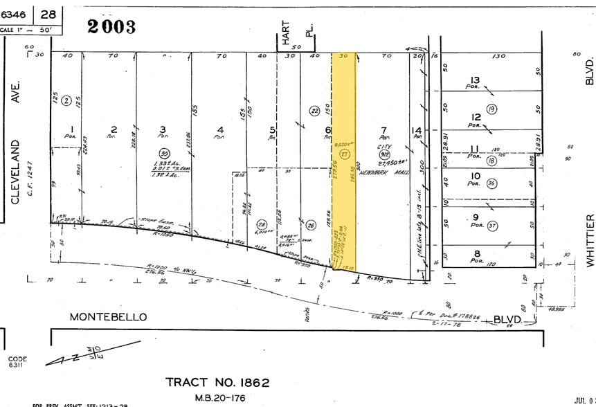 120 N Montebello Blvd, Montebello, CA for lease - Plat Map - Image 2 of 3