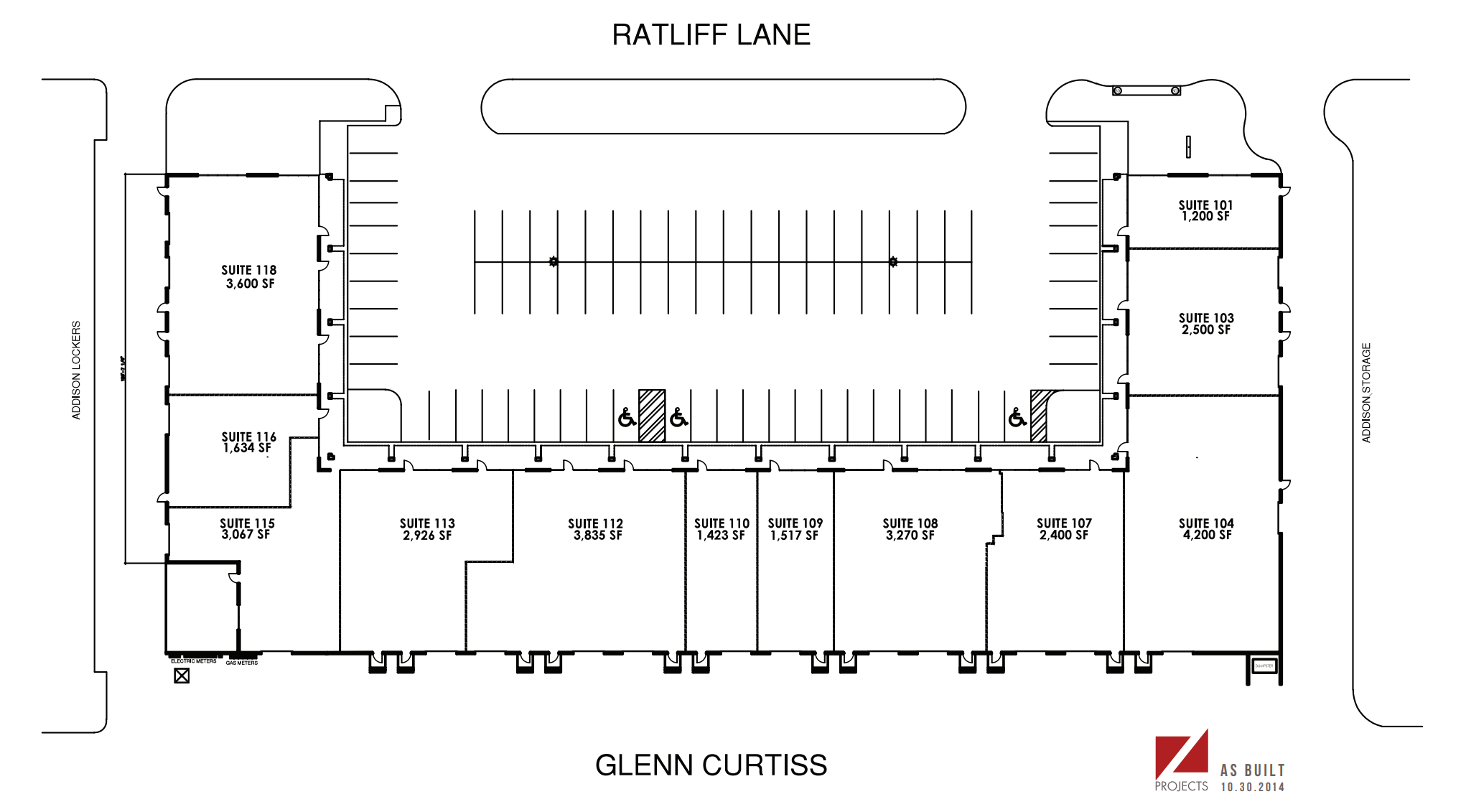 4500 Ratliff Ln, Addison, TX à louer Plan d’étage- Image 1 de 1