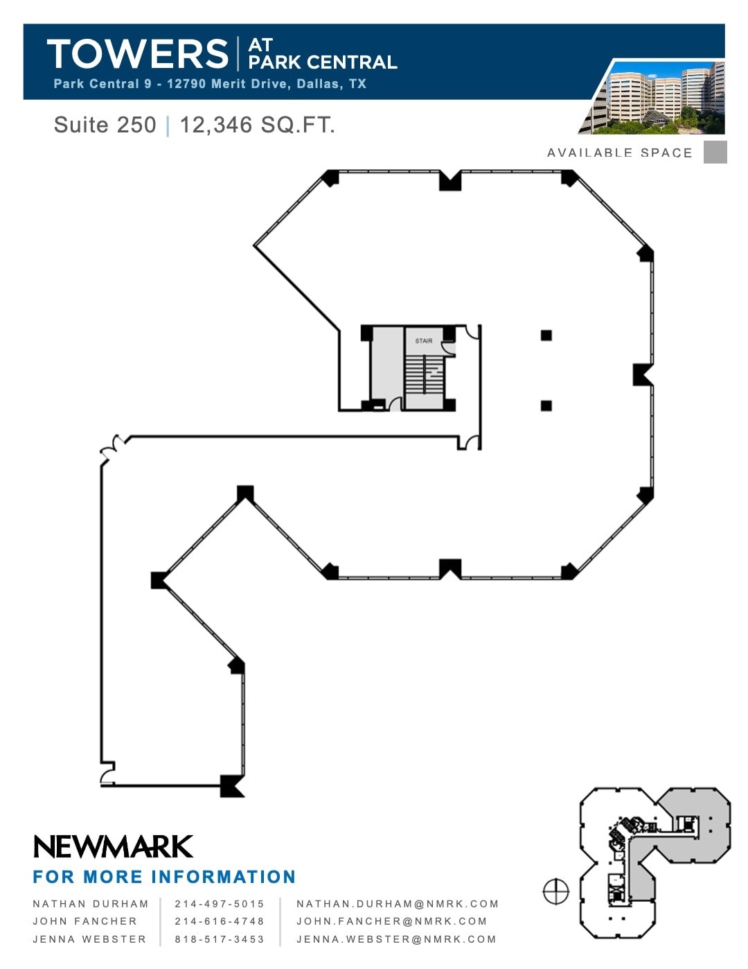 12750 Merit Dr, Dallas, TX à louer Plan d’étage- Image 1 de 2