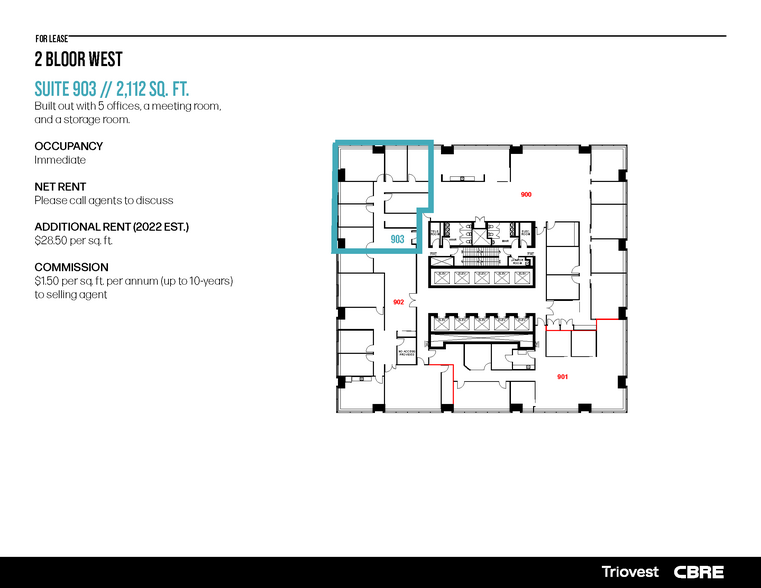 2 Bloor St W, Toronto, ON à louer - Plan d’étage - Image 2 de 48