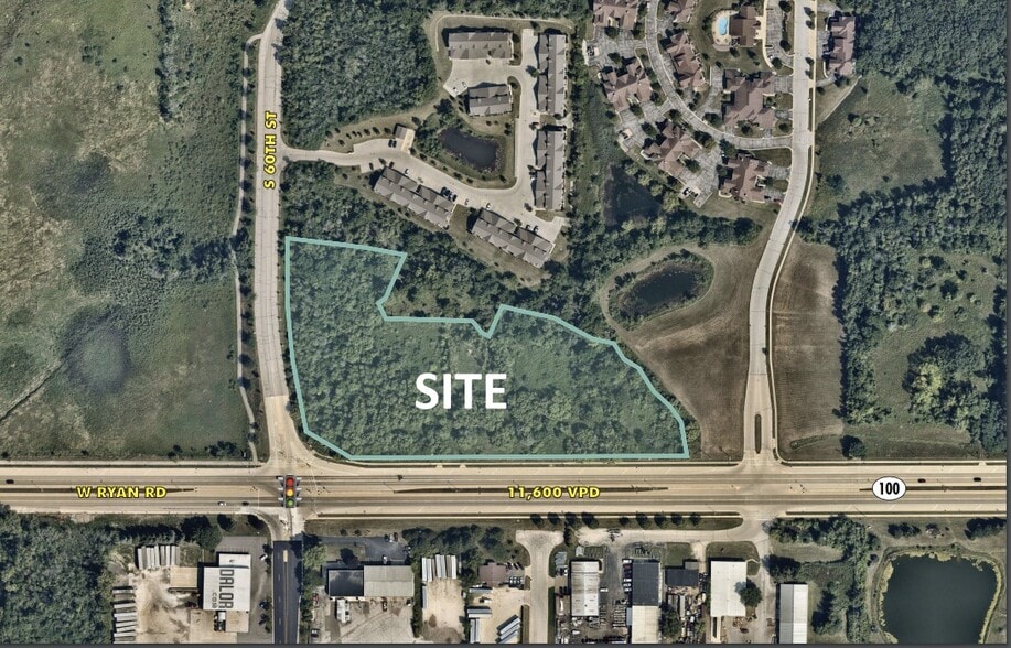 60th St & W Ryan Rd, Franklin, WI à vendre - Aérien - Image 1 de 5