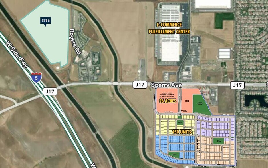 Rogers Rd and Sperry Rd, Patterson, CA for sale - Aerial - Image 2 of 4