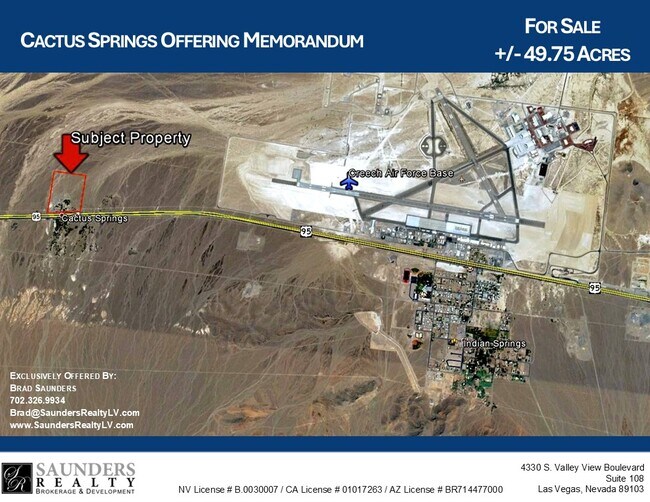 More details for 28460 N US Highway 95, Indian Springs, NV - Land for Sale