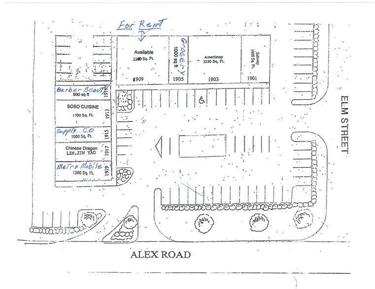 1901-1909 S Alex Rd, West Carrollton, OH à louer - Plan de site - Image 1 de 3