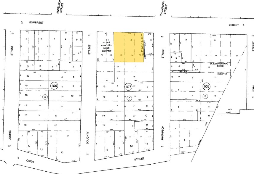 9 W Somerset St, Raritan, NJ à vendre - Plan cadastral - Image 1 de 1