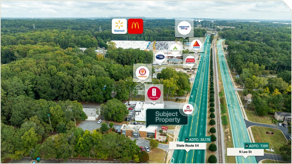 6241 Jonesboro Hwy, Morrow, GA for sale - Aerial - Image 3 of 3