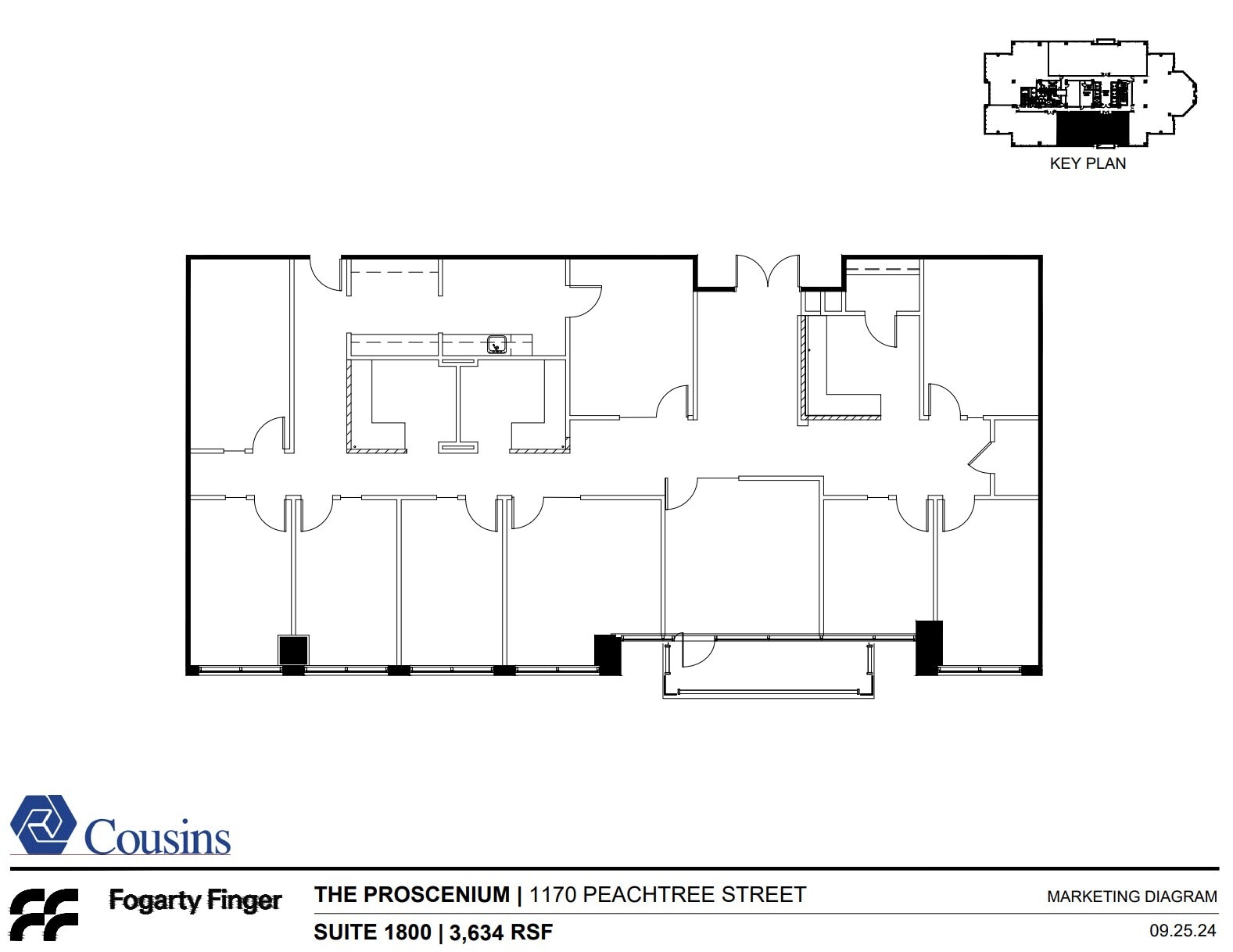 1170 Peachtree St, Atlanta, GA for lease Floor Plan- Image 1 of 1