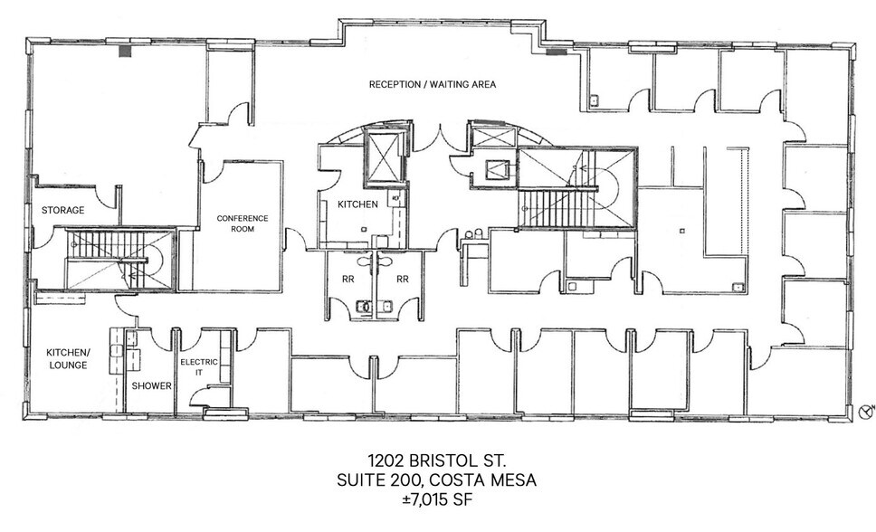 1202 Bristol St, Costa Mesa, CA à louer - Plan d’étage - Image 3 de 4