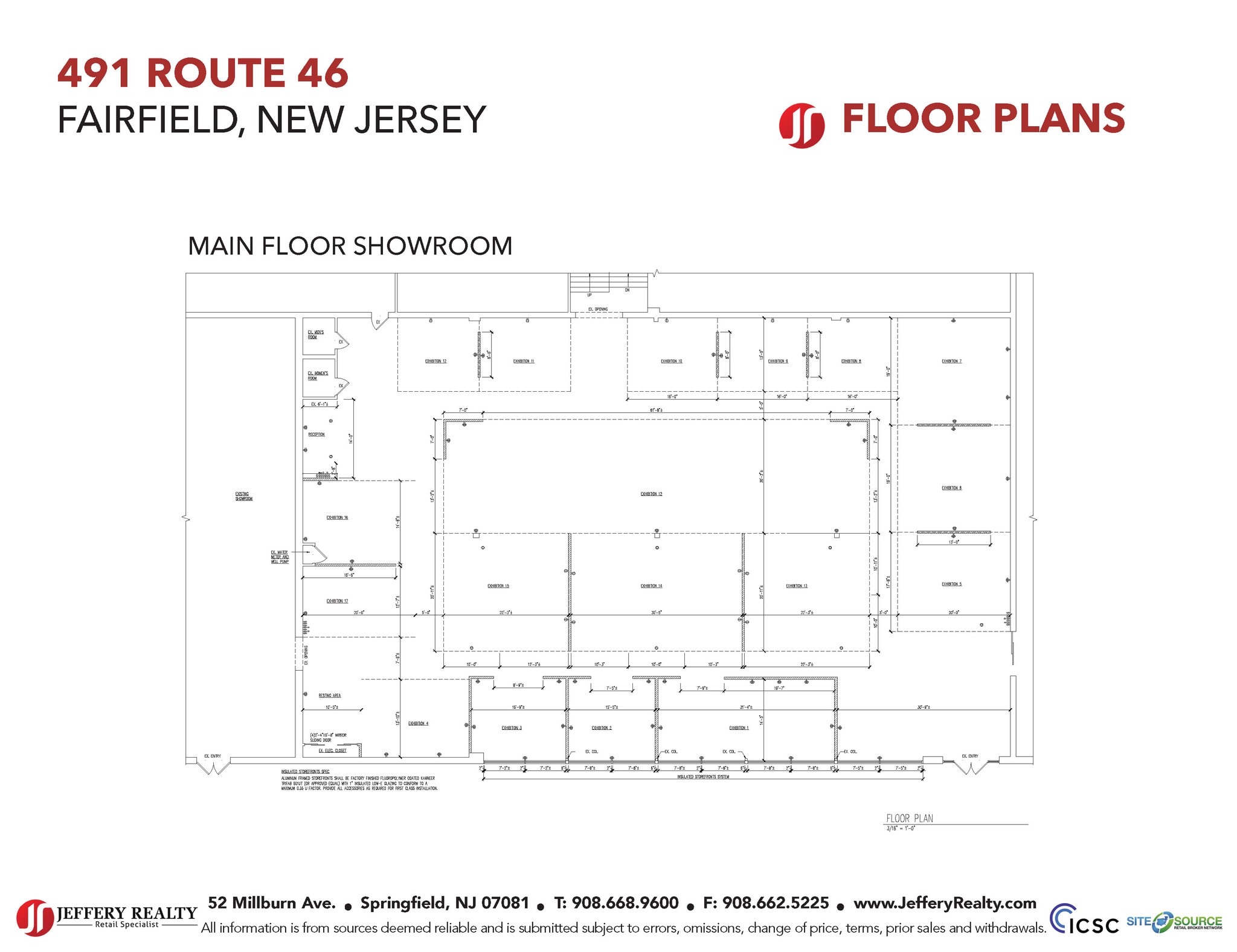 491 Route 46, Fairfield, NJ for lease Floor Plan- Image 1 of 2