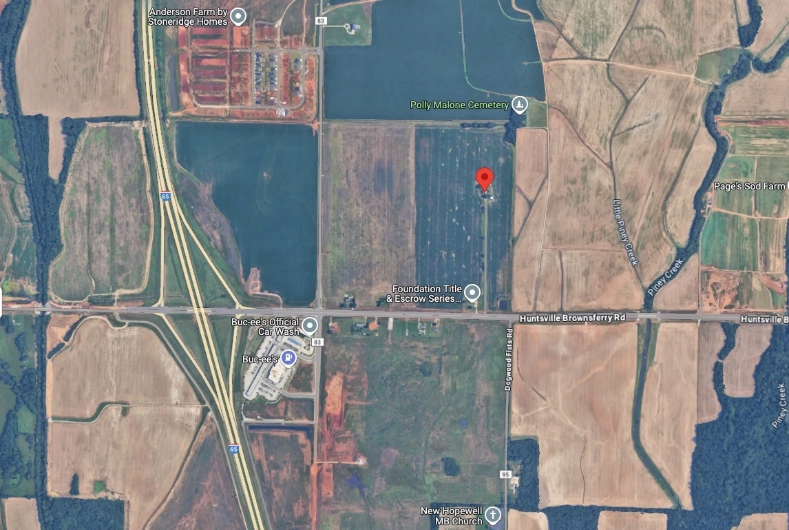 22427 Huntsville Brownsferry Rd, Tanner, AL for sale Aerial- Image 1 of 2