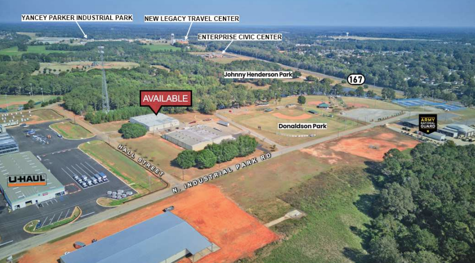 100 Hall St, Enterprise, AL for sale - Aerial - Image 1 of 5