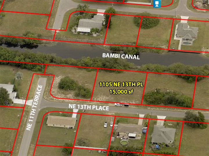 1105 13th Pl, Cape Coral, FL for sale Aerial- Image 1 of 2