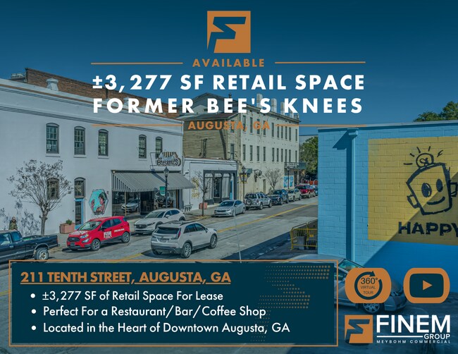 Plus de détails pour 211 10th St, Augusta, GA - Commerce de détail à louer