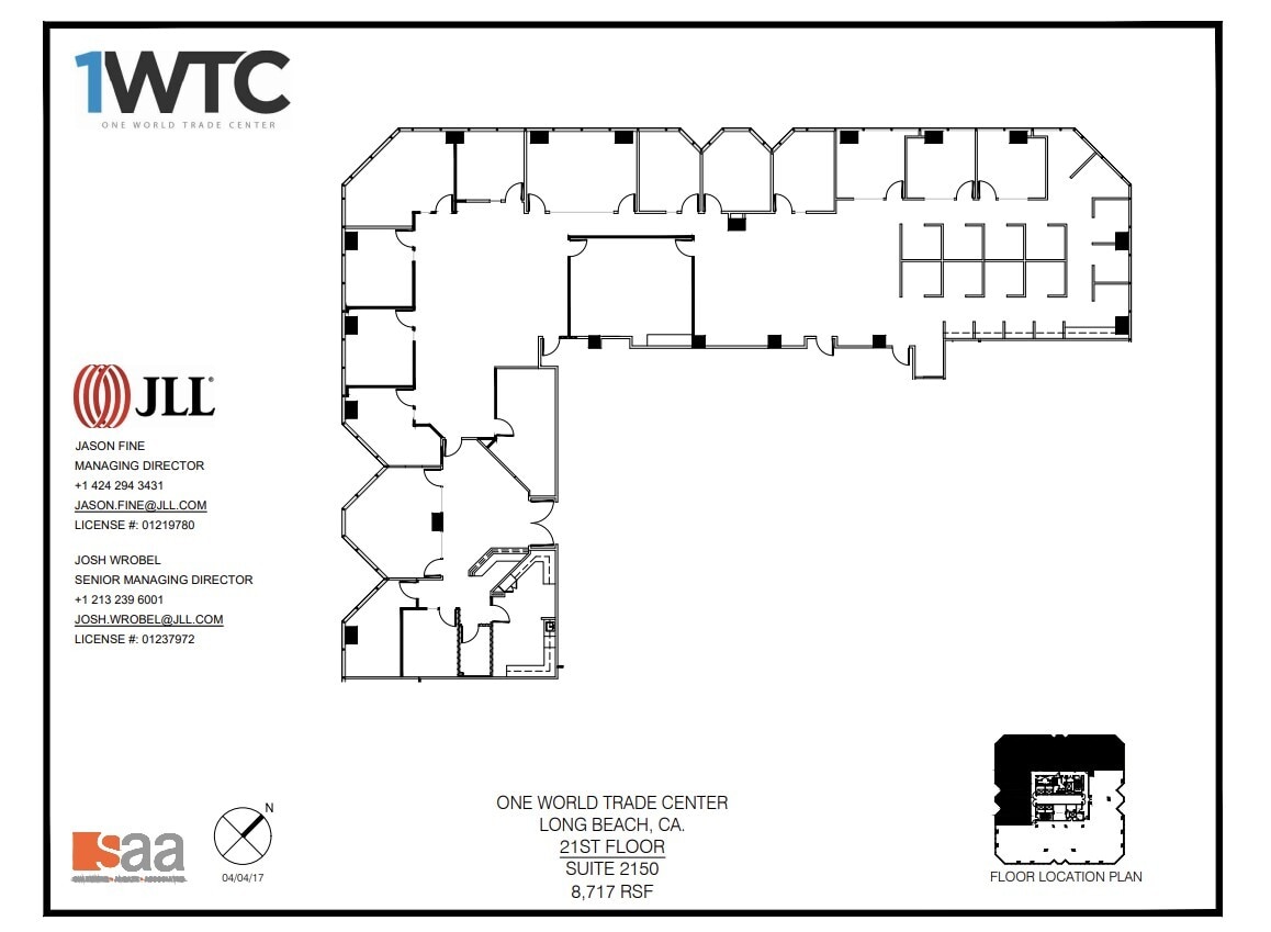 1 World Trade Ctr, Long Beach, CA for lease Floor Plan- Image 1 of 1
