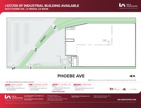 16222 Phoebe Ave, La Mirada, CA for lease Site Plan- Image 1 of 1