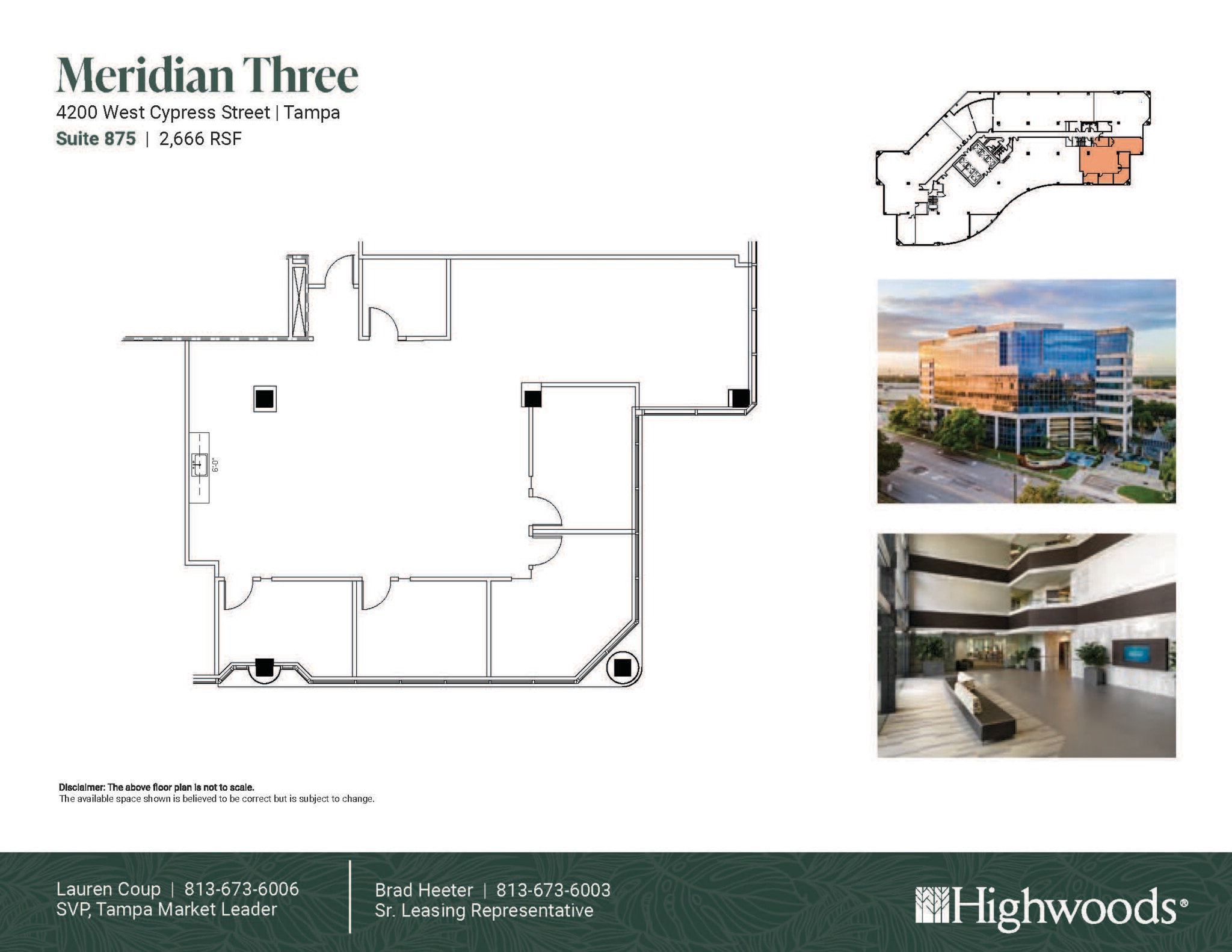 4350 W Cypress St, Tampa, FL à louer Plan d’étage- Image 1 de 1