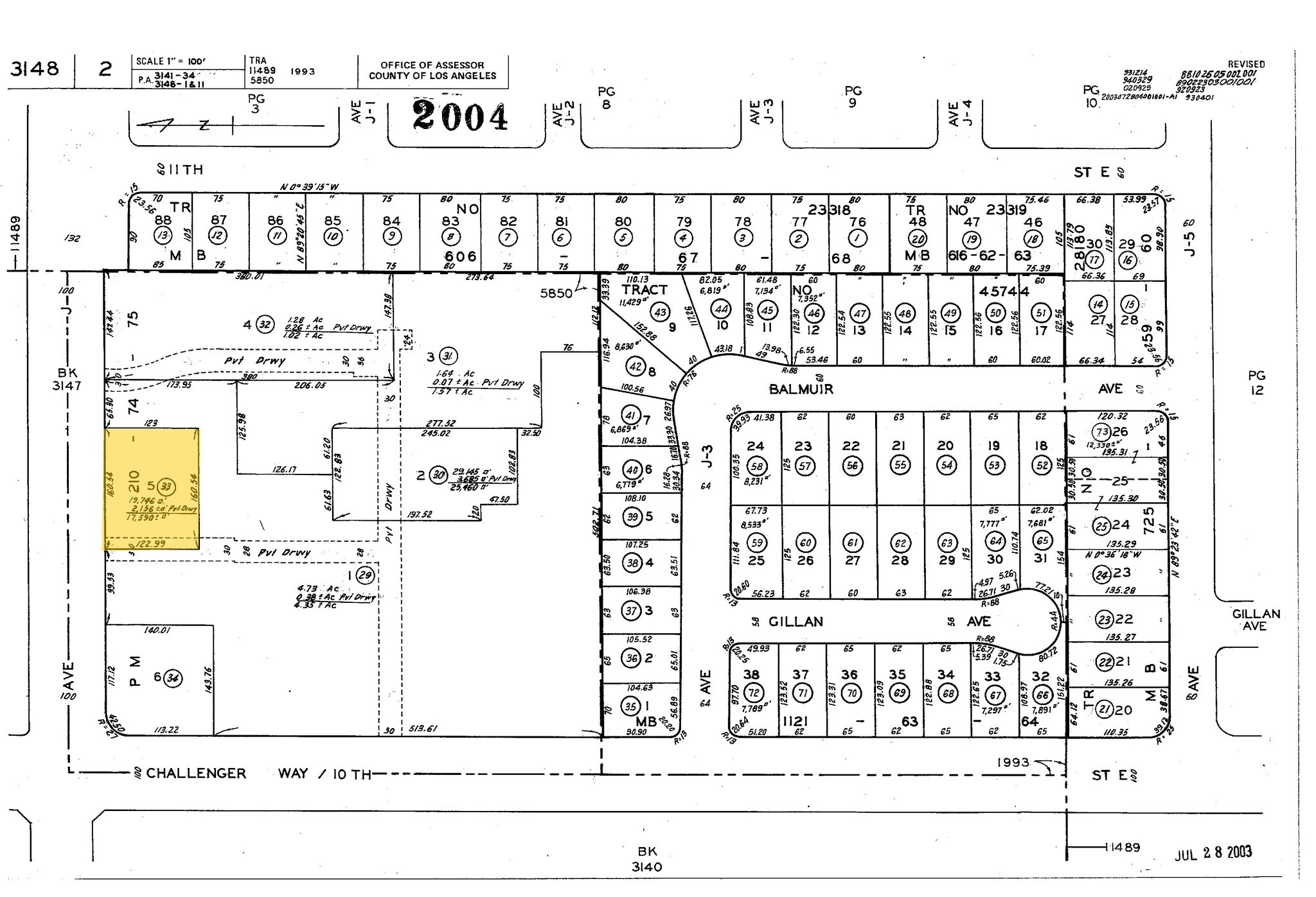 1002-1018 E Avenue J, Lancaster, CA à louer Plan cadastral- Image 1 de 4