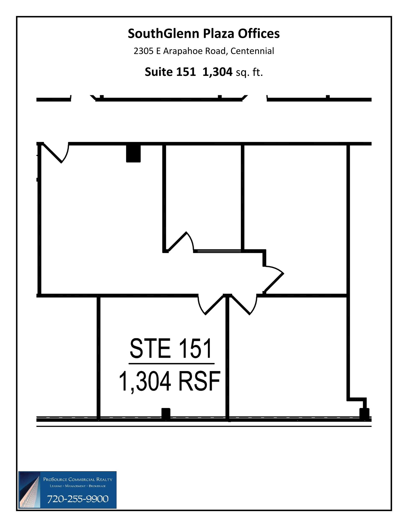 2305 E Arapahoe Rd, Centennial, CO à louer Plan de site- Image 1 de 1