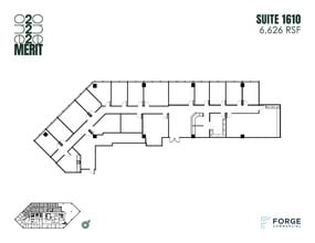 12221 Merit Dr, Dallas, TX à louer Plan d’étage- Image 1 de 1
